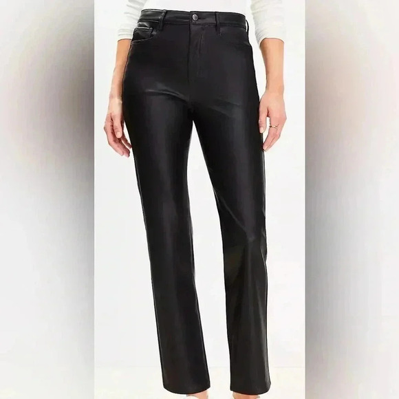 Loft Vegan Leather Pants - Picture 2 of 13